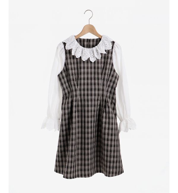 MAJESTICLEGON「ガーリークラシックミニワンピ」|ワンピース|