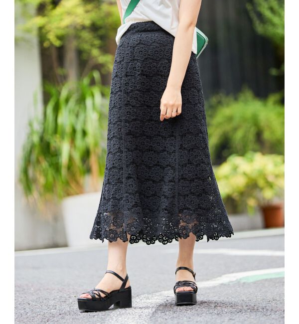 MAJESTICLEGON「クロシェロングスカート」|スカート|