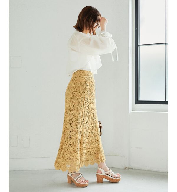 MAJESTICLEGON「クロシェロングスカート」|スカート|