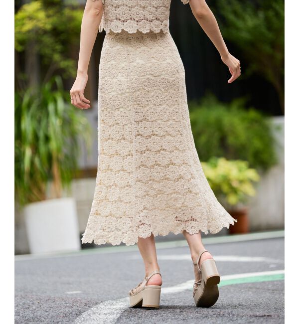 MAJESTICLEGON「クロシェロングスカート」|スカート|