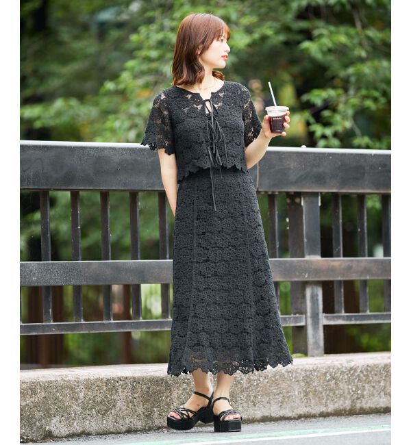 MAJESTICLEGON「クロシェロングスカート」|スカート|