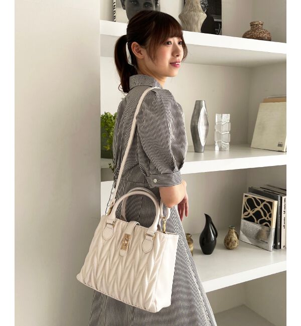 MAJESTICLEGON「クラシカルスクエアハンドバッグ」|ショルダー・メッセンジャー|