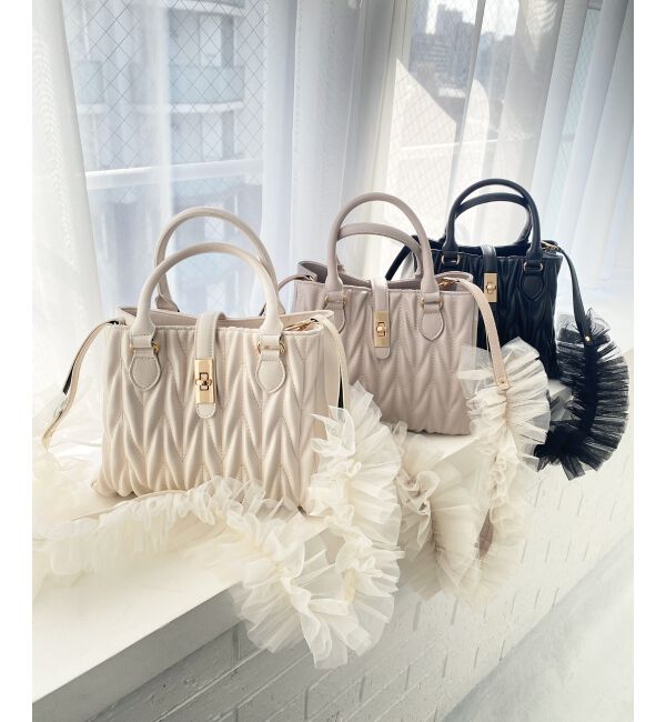 MAJESTICLEGON「クラシカルスクエアハンドバッグ」|ショルダー・メッセンジャー|