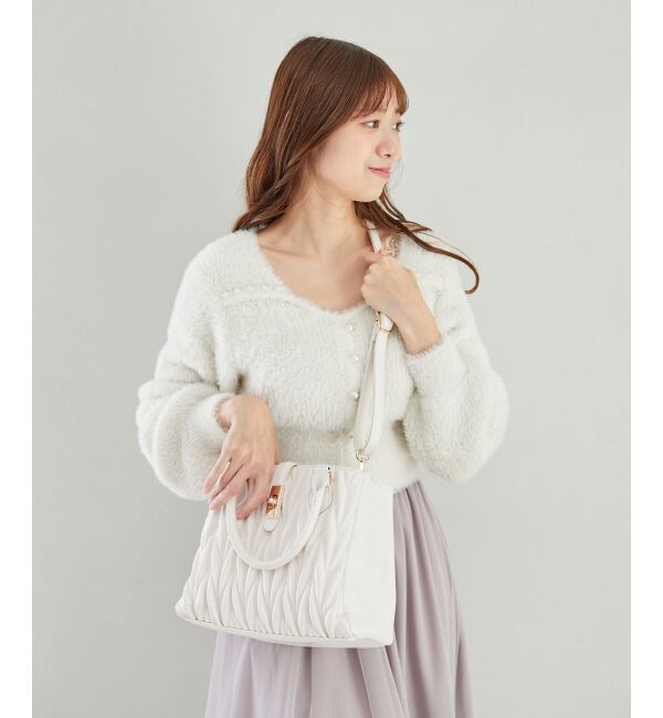 MAJESTICLEGON「クラシカルスクエアハンドバッグ」|ショルダー・メッセンジャー|