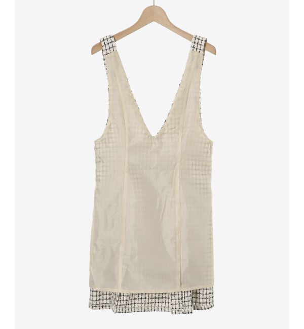 MAJESTICLEGON「前後2wayミニジャンスカ」|ジャンパースカート|