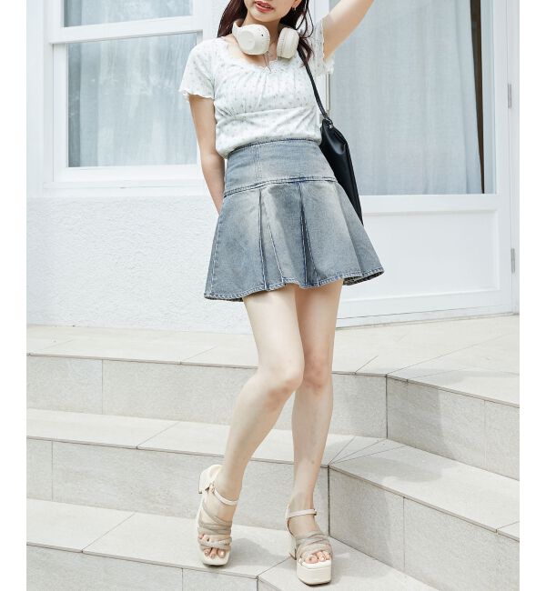 MAJESTICLEGON「ボックスプリーツミニスカパン」|その他|