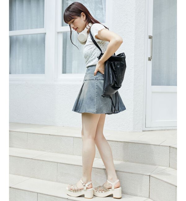 MAJESTICLEGON「ボックスプリーツミニスカパン」|その他|