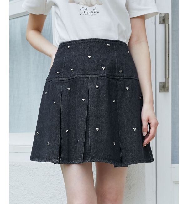 MAJESTICLEGON「ボックスプリーツミニスカパン」|その他|ブラック柄