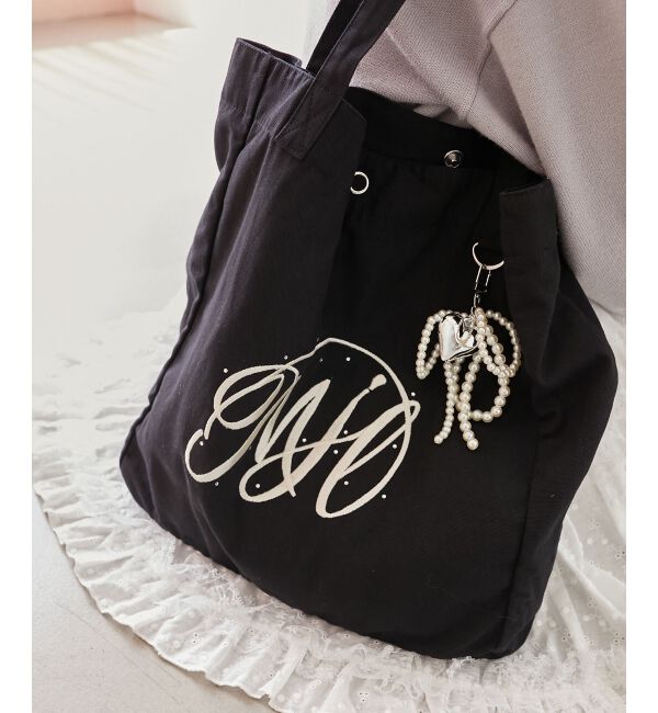 MAJESTICLEGON「リボンモチーフセットロゴトートバッグ」|トートバッグ|