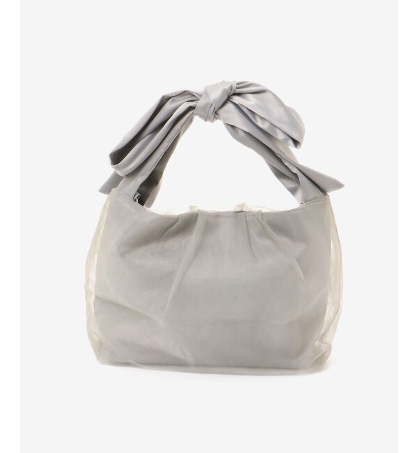 MAJESTICLEGON「リボンチュールミニバッグ」|ハンドバッグ|