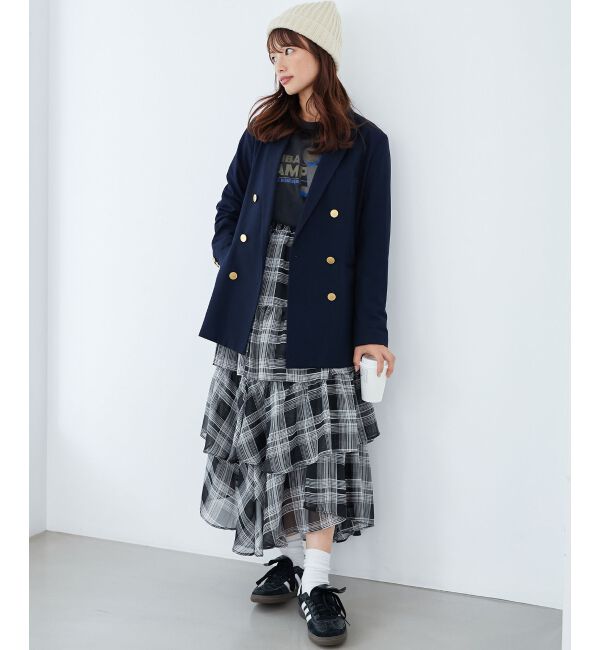 MAJESTICLEGON「エアリーイレヘムティアードスカート」|スカート|