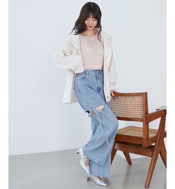 MAJESTICLEGON「ウエストきゅっとミディブルゾン」|ブルゾン・スタジャン|