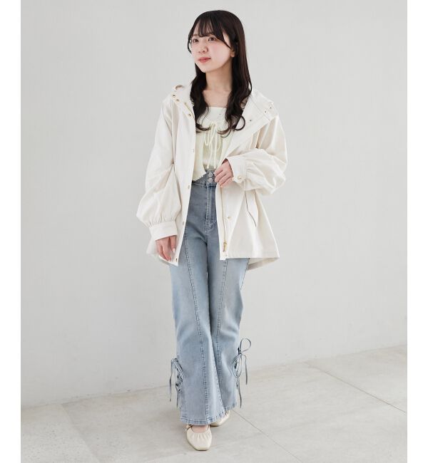 MAJESTICLEGON「ウエストきゅっとミディブルゾン」|ブルゾン・スタジャン|