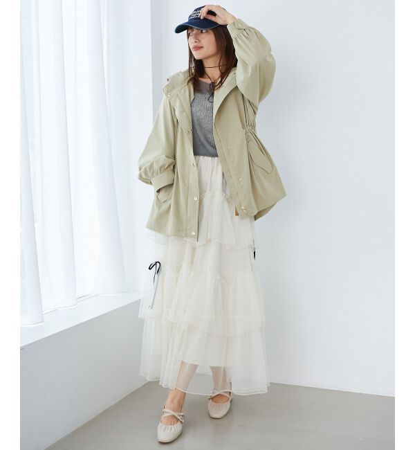 MAJESTICLEGON「ウエストきゅっとミディブルゾン」|ブルゾン・スタジャン|