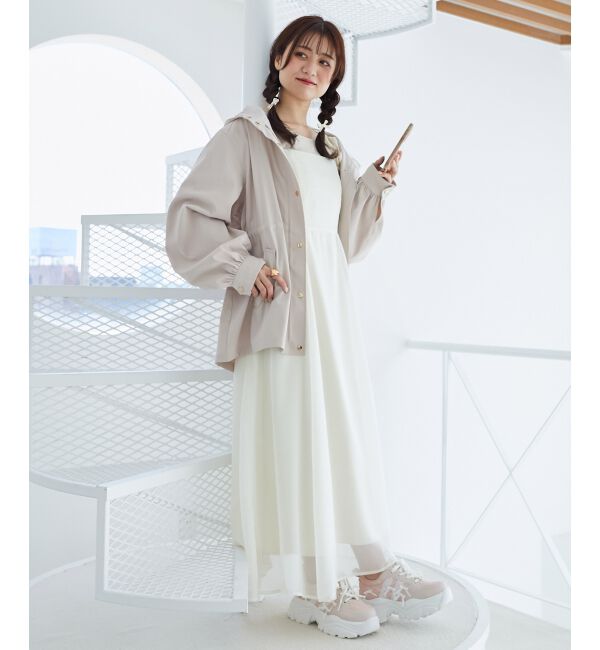 MAJESTICLEGON「ウエストきゅっとミディブルゾン」|ブルゾン・スタジャン|