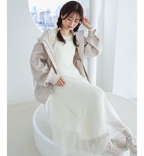 MAJESTICLEGON「ウエストきゅっとミディブルゾン」|ブルゾン・スタジャン|