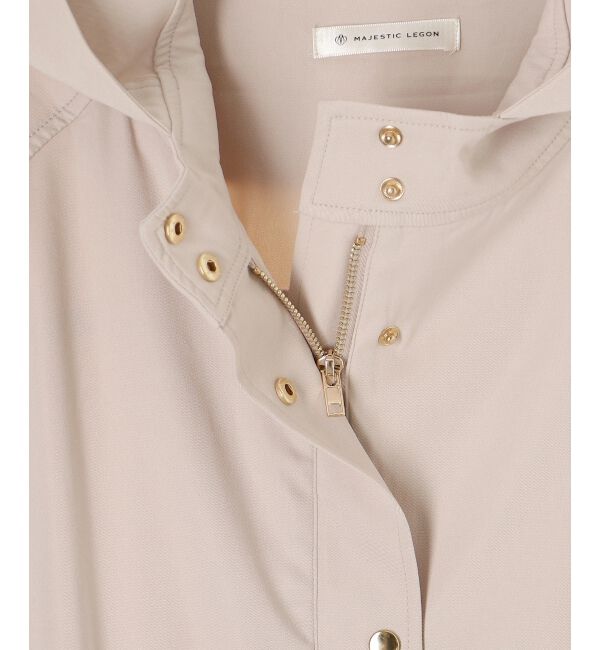 MAJESTICLEGON「ウエストきゅっとミディブルゾン」|ブルゾン・スタジャン|