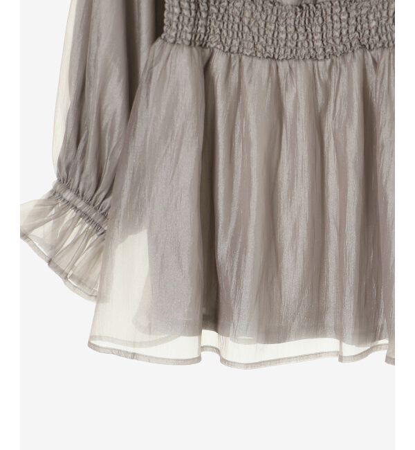 MAJESTICLEGON「ショルダーリボンオフショルチュニック」|シャツ・ブラウス|