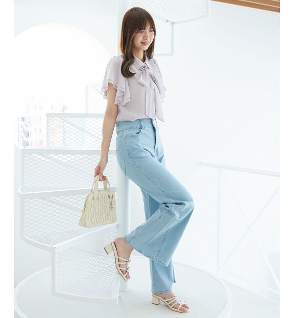  「2wayフリルスリーブブラウス」|シャツ・ブラウス|