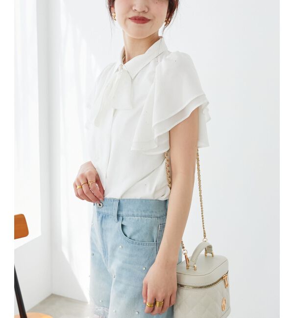  「2wayフリルスリーブブラウス」|シャツ・ブラウス|