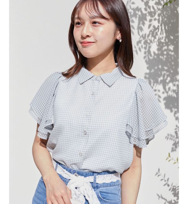  「2wayフリルスリーブブラウス」|シャツ・ブラウス|