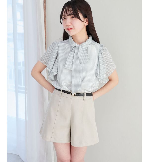  「2wayフリルスリーブブラウス」|シャツ・ブラウス|