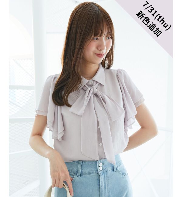  「2wayフリルスリーブブラウス」|シャツ・ブラウス|ｸﾞﾚｰｼﾞｭ