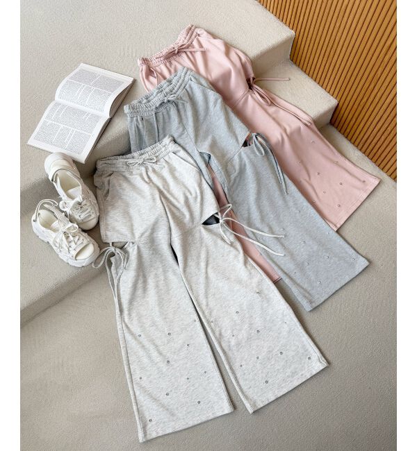  「スリットビジュースウェットパンツ」|その他|オートミール