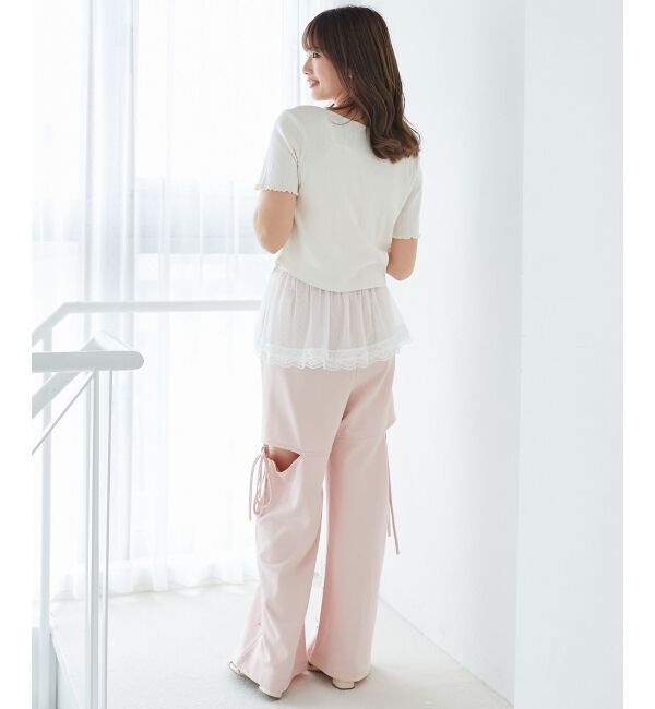  「スリットビジュースウェットパンツ」|その他|