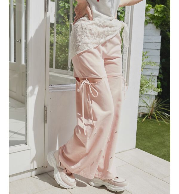  「スリットビジュースウェットパンツ」|その他|