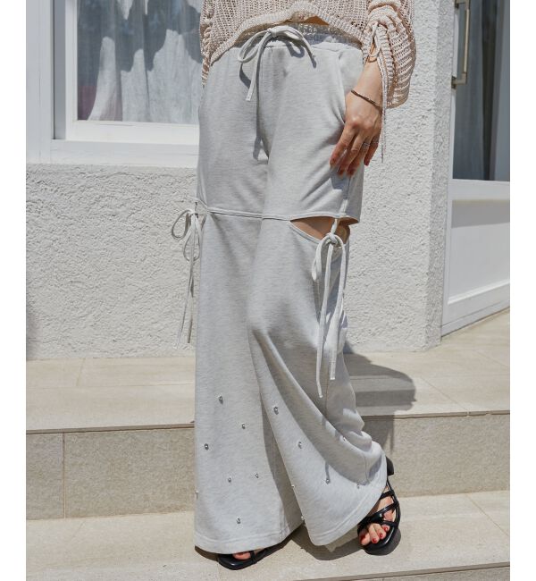  「スリットビジュースウェットパンツ」|その他|