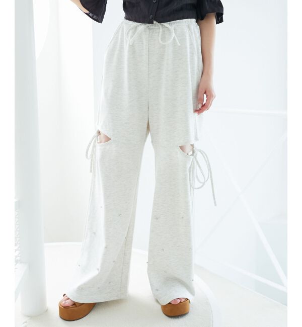  「スリットビジュースウェットパンツ」|その他|