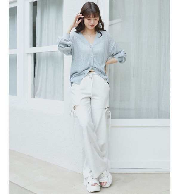  「スリットビジュースウェットパンツ」|その他|