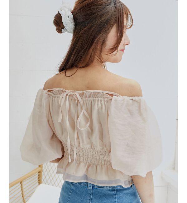  「前後2wayバルーン袖ブラウス」|シャツ・ブラウス|