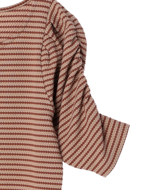 earth music&ecology「パワショル ボーダートップス」|Tシャツ・カットソー|