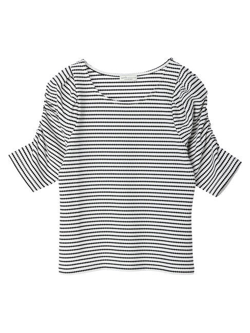 earth music&ecology「パワショル ボーダートップス」|Tシャツ・カットソー|