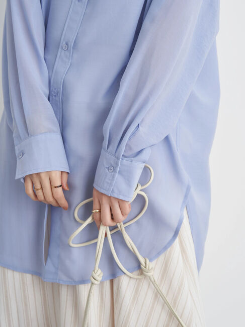 earth music&ecology「ボーイズライクビッグシャツ」|シャツ・ブラウス|