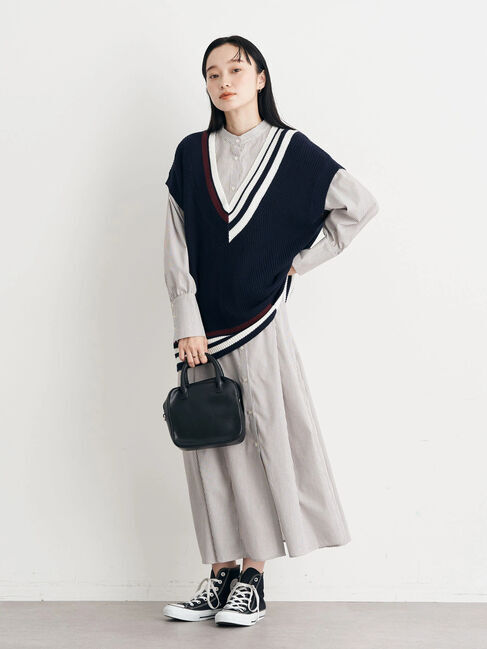 earth music&ecology「ボリュームスリーブシャツワンピース」|ワンピース|