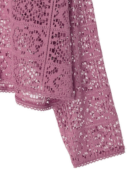 earth music&ecology「ショート丈レースシャツ」|シャツ・ブラウス|