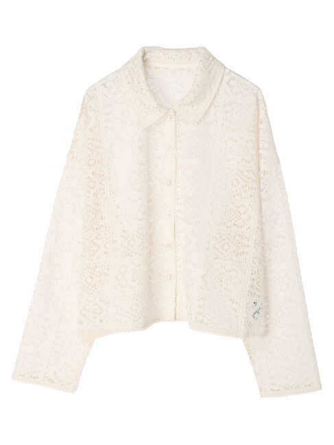 earth music&ecology「ショート丈レースシャツ」|シャツ・ブラウス|