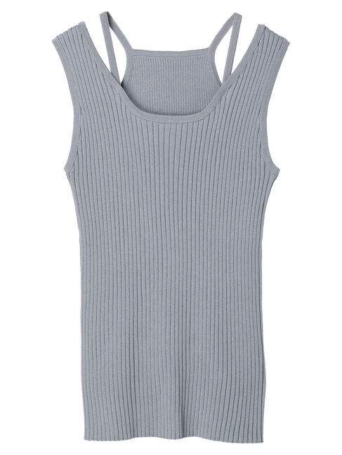 earth music&ecology「リサイクルポリエステルブレンドニットタンクトップ」|その他|