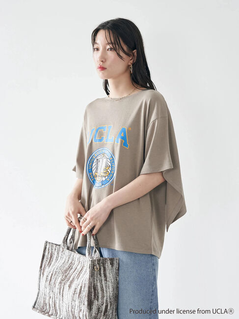 earth music&ecology「別注 UCLA バックフリルTシャツ」|Tシャツ・カットソー|