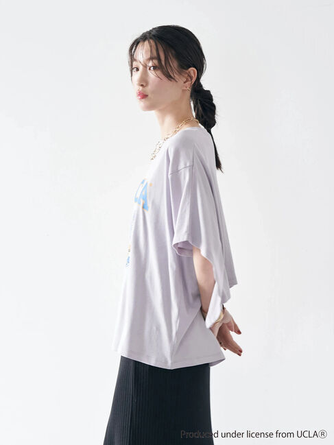 earth music&ecology「別注 UCLA バックフリルTシャツ」|Tシャツ・カットソー|