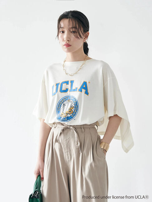 earth music&ecology「別注 UCLA バックフリルTシャツ」|Tシャツ・カットソー|