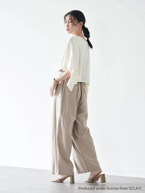 earth music&ecology「別注 UCLA バックフリルTシャツ」|Tシャツ・カットソー|