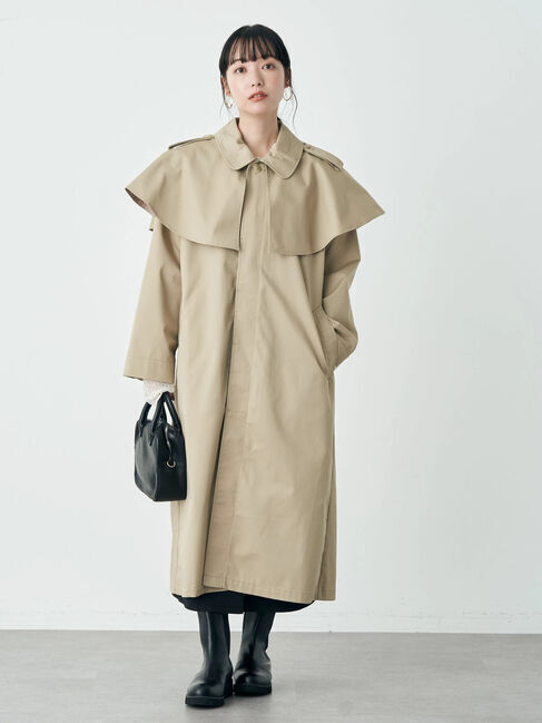 earth music&ecology「2WAYケープステンカラーコート」|スーツ|