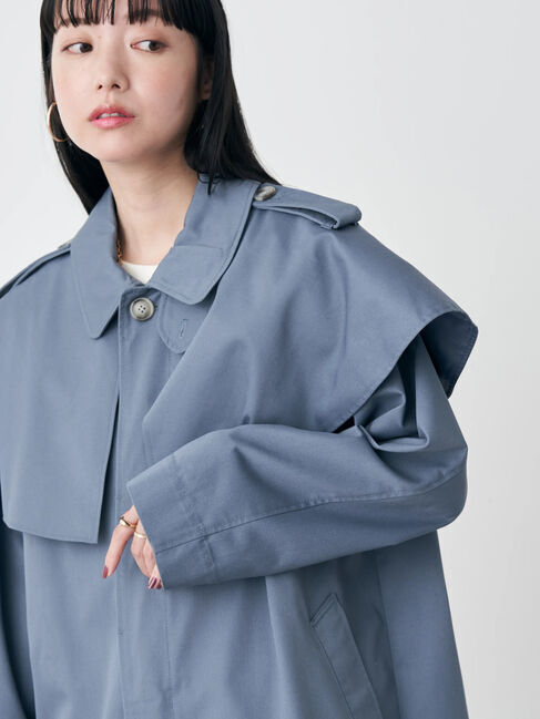 earth music&ecology「2WAYケープステンカラーコート」|スーツ|