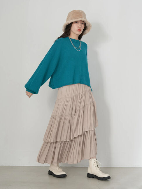 earth music&ecology「ミドルゲージクルーニット」|ニット・セーター|