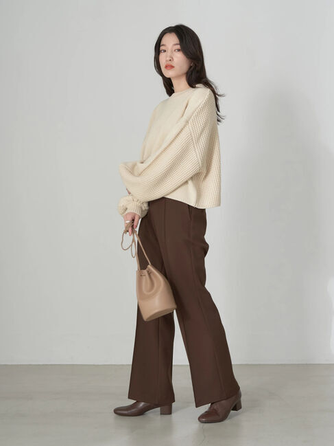 earth music&ecology「ミドルゲージクルーニット」|ニット・セーター|