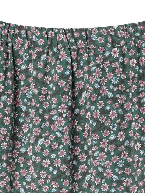 earth music&ecology「レトロフラワーボリュームスカート」|スカート|